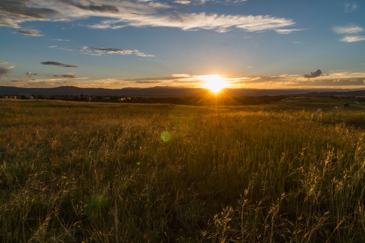 Christ kept the Sabbath Holy all His life, and He was an example for us. A sunset over a field.